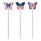 Glitzhome® 24" Patriotic Butterfly Yard Stake Set